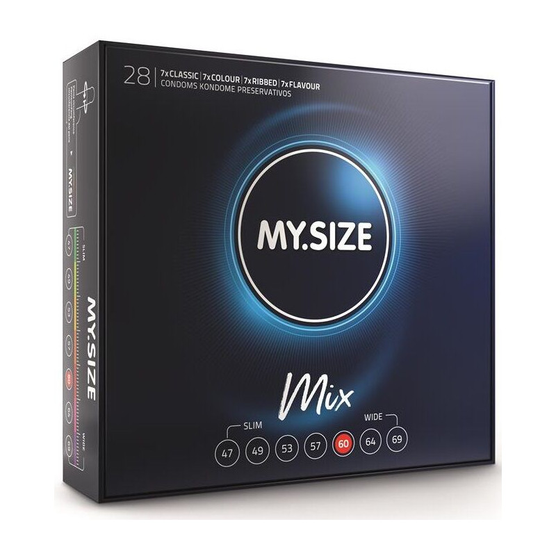My Size - Mix Préservatifs 60 Mm 28 Unités